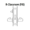 45H7R3M625 Best 40H Series Classroom Heavy Duty Mortise Lever Lock with Solid Tube Return Style in Bright Chrome