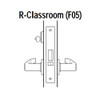 45H7R15M611 Best 40H Series Classroom Heavy Duty Mortise Lever Lock with Contour with Angle Return Style in Bright Bronze