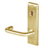45H7BA3M606 Best 40H Series Entrance with Deadbolt Heavy Duty Mortise Lever Lock with Solid Tube Return Style in Satin Brass