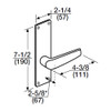 ML2055-CSN-619-CL6 Corbin Russwin ML2000 Series IC 6-Pin Less Core Mortise Classroom Locksets with Citation Lever in Satin Nickel