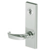 45H7T14M619 Best 40H Series Dormitory with Deadbolt Heavy Duty Mortise Lever Lock with Curved with Return Style in Satin Nickel