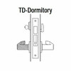 45H7TD16M606 Best 40H Series Dormitory with Deadbolt Heavy Duty Mortise Lever Lock with Curved with No Return in Satin Brass