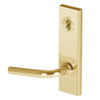 45H7H12M605 Best 40H Series Hotel with Deadbolt Heavy Duty Mortise Lever Lock with Solid Tube with No Return in Bright Brass