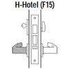 45H7H17RM626 Best 40H Series Hotel with Deadbolt Heavy Duty Mortise Lever Lock with Gull Wing RH in Satin Chrome