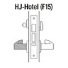 45H7HJ3M622 Best 40H Series Hotel with Deadbolt Heavy Duty Mortise Lever Lock with Solid Tube Return Style in Black