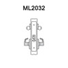 ML2032-CSN-605-LC Corbin Russwin ML2000 Series Mortise Institution Locksets with Citation Lever in Bright Brass