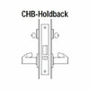 45H7CHB3M606 Best 40H Series Holdback without Deadbolt Heavy Duty Mortise Lever Lock with Solid Tube Return Style in Satin Brass