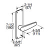ML2082-CSN-613-LC Corbin Russwin ML2000 Series Mortise Dormitory or Exit Locksets with Citation Lever with Deadbolt in Oil Rubbed Bronze