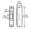 6121-DS-12VDC-US4 Von Duprin Electric Strike for Rim Exit Devices in Satin Brass Finish