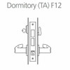 45H7TA12N613 Best 40H Series Dormitory with Deadbolt Heavy Duty Mortise Lever Lock with Solid Tube with No Return in Oil Rubbed Bronze