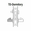 45H7TD17LN606 Best 40H Series Dormitory with Deadbolt Heavy Duty Mortise Lever Lock with Gull Wing LH in Satin Brass