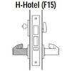 45H7H14N605 Best 40H Series Hotel with Deadbolt Heavy Duty Mortise Lever Lock with Curved with Return Style in Bright Brass