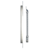 Securitron EPT Electrical Power Transfer, standard version, bright chrome — mortise cover plate and armored flexible conduit loop