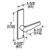 ML2010-CSP-629 Corbin Russwin ML2000 Series Mortise Passage Locksets with Citation Lever in Bright Stainless Steel