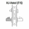 45H7HJ3N612 Best 40H Series Hotel with Deadbolt Heavy Duty Mortise Lever Lock with Solid Tube Return Style in Satin Bronze