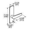 ML2070-CSN-629 Corbin Russwin ML2000 Series Mortise Full Dummy Locksets with Citation Lever in Bright Stainless Steel