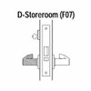 45H7D3N605 Best 40H Series Storeroom Heavy Duty Mortise Lever Lock with Solid Tube Return Style in Bright Brass