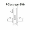 45H7R15N611 Best 40H Series Classroom Heavy Duty Mortise Lever Lock with Contour with Angle Return Style in Bright Bronze