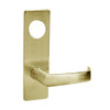ML2054-NSM-606-CL6 Corbin Russwin ML2000 Series IC 6-Pin Less Core Mortise Entrance Locksets with Newport Lever in Satin Brass