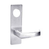 ML2058-NSM-625-CL7 Corbin Russwin ML2000 Series IC 7-Pin Less Core Mortise Entrance Holdback Locksets with Newport Lever in Bright Chrome