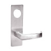 ML2072-NSM-629-CL6 Corbin Russwin ML2000 Series IC 6-Pin Less Core Mortise Classroom Intruder Locksets with Newport Lever with Deadbolt in Bright Stainless Steel