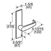 ML2054-NSP-605-LC Corbin Russwin ML2000 Series Mortise Entrance Locksets with Newport Lever in Bright Brass