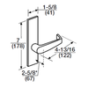 ML2010-NSP-626 Corbin Russwin ML2000 Series Mortise Passage Locksets with Newport Lever in Satin Chrome