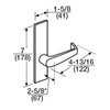 ML2054-NSP-605 Corbin Russwin ML2000 Series Mortise Entrance Locksets with Newport Lever in Bright Brass