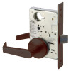 AUR8801FL-613E Yale 8800FL Series Non-Keyed Mortise Passage Locks with Augusta Lever in Dark Satin Bronze