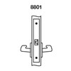 PBR8801FL-613E Yale 8800FL Series Non-Keyed Mortise Passage Locks with Pacific Beach Lever in Dark Satin Bronze