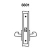 CRR8802FL-613E Yale 8800FL Series Non-Keyed Mortise Privacy Locks with Carmel Lever in Dark Satin Bronze