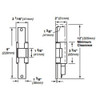 6222-24VDC-US3 Von Duprin Electric Strike for Mortise or Cylindrical Locksets in Bright Brass Finish