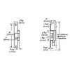 6214-FS-DS-12VDC-US32 Von Duprin Electric Strike for Mortise or Cylindrical Locksets in Bright Stainless Steel Finish