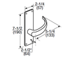 ML2010-PSN-630 Corbin Russwin ML2000 Series Mortise Passage Locksets with Princeton Lever in Satin Stainless