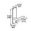 ML2068-RSN-606 Corbin Russwin ML2000 Series Mortise Privacy or Apartment Locksets with Regis Lever in Satin Brass