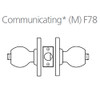 8K30M6AS3612 Best 8K Series Communicating Heavy Duty Cylindrical Knob Locks with Tulip Style in Satin Bronze