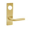 ML2073-RSN-606 Corbin Russwin ML2000 Series Mortise Classroom Security Locksets with Regis Lever and Deadbolt in Satin Brass