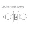8K47E4CSTK612 Best 8K Series Service Station Heavy Duty Cylindrical Knob Locks with Round Style in Satin Bronze