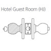 8K57HJ4AS3612 Best 8K Series Hotel Heavy Duty Cylindrical Knob Locks with Round Style in Satin Bronze