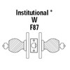 8K47W6DS3611 Best 8K Series Institutional Heavy Duty Cylindrical Knob Locks with Tulip Style in Bright Bronze