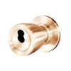 8K57W6CS3611 Best 8K Series Institutional Heavy Duty Cylindrical Knob Locks with Tulip Style in Bright Bronze