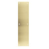 73-606 Don Jo 0.50 Push Plate in Clear Satin Brass Finish
