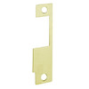 852K-605 Hes 4-7/8" x 1-1/4" Faceplate in Bright Brass Finish