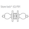 8K47G4CS3612 Best 8K Series Storeroom Heavy Duty Cylindrical Knob Locks with Round Style in Satin Bronze