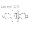 8K47G4DS3625 Best 8K Series Storeroom Heavy Duty Cylindrical Knob Locks with Round Style in Bright Chrome