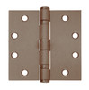 5BB1SH-4-5x4-5-643 IVES 5 Knuckle Ball Bearing Full Mortise Hinge with Security Studs in Satin Bronze-Blackened