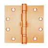 5BB1SH-4-5x4-5-639 IVES 5 Knuckle Ball Bearing Full Mortise Hinge with Security Studs in Satin Bronze Plated