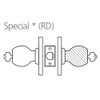 8K57RD4CS3605 Best 8K Series Special Heavy Duty Cylindrical Knob Locks with Round Style in Bright Brass