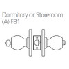 8K57A6AS3625 Best 8K Series Dormitory/Storeroom Heavy Duty Cylindrical Knob Locks with Tulip Style in Bright Chrome