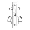ML2062-NSR-606-CL6 Corbin Russwin ML2000 Series IC 6-Pin Less Core Mortise Intruder Locksets with Newport Lever with Deadbolt in Satin Brass